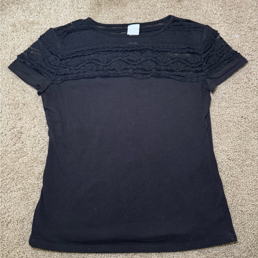 Black Lace Top